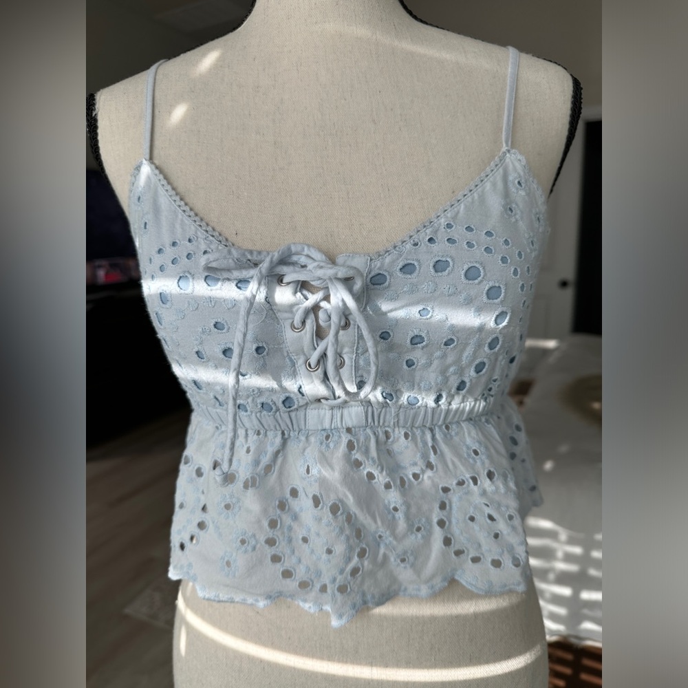 Small Aerie Spring Crop Top coquette